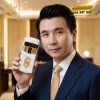 Vertu Agent Q custom vàng Au750 kim cương và logo Kỳ Lân da cá sấu trắng