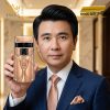 Vertu Agent Q custom vàng hồng Au750 kim cương họa tiết và logo Kỳ Lân