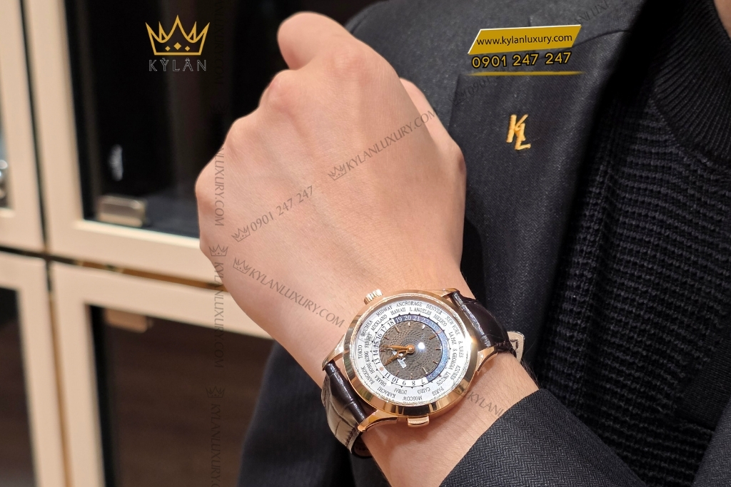 Kỳ Lân Luxury dong ho patek philippe world time 5230r 001 12 Đồng hồ Patek Philippe World Time 5230R-001