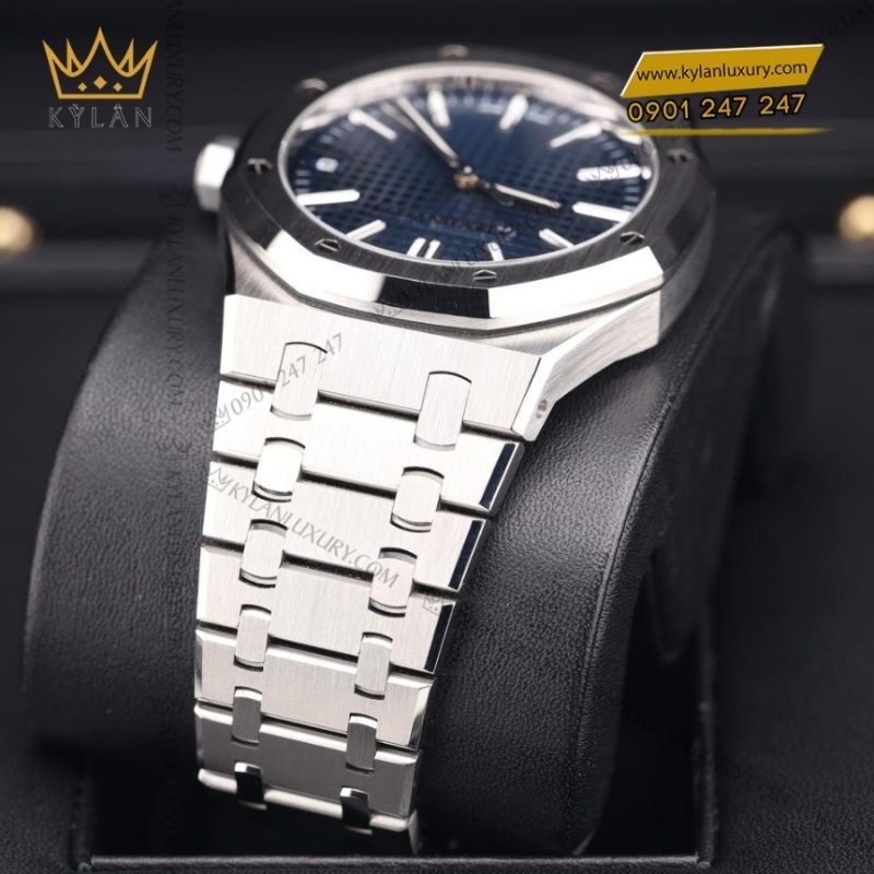 Đồng hồ Royal Oak mặt số xanh đêm 41mm 15510ST