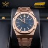 Đồng hồ Royal Oak vàng hồng mặt số xanh đêm 15510OR
