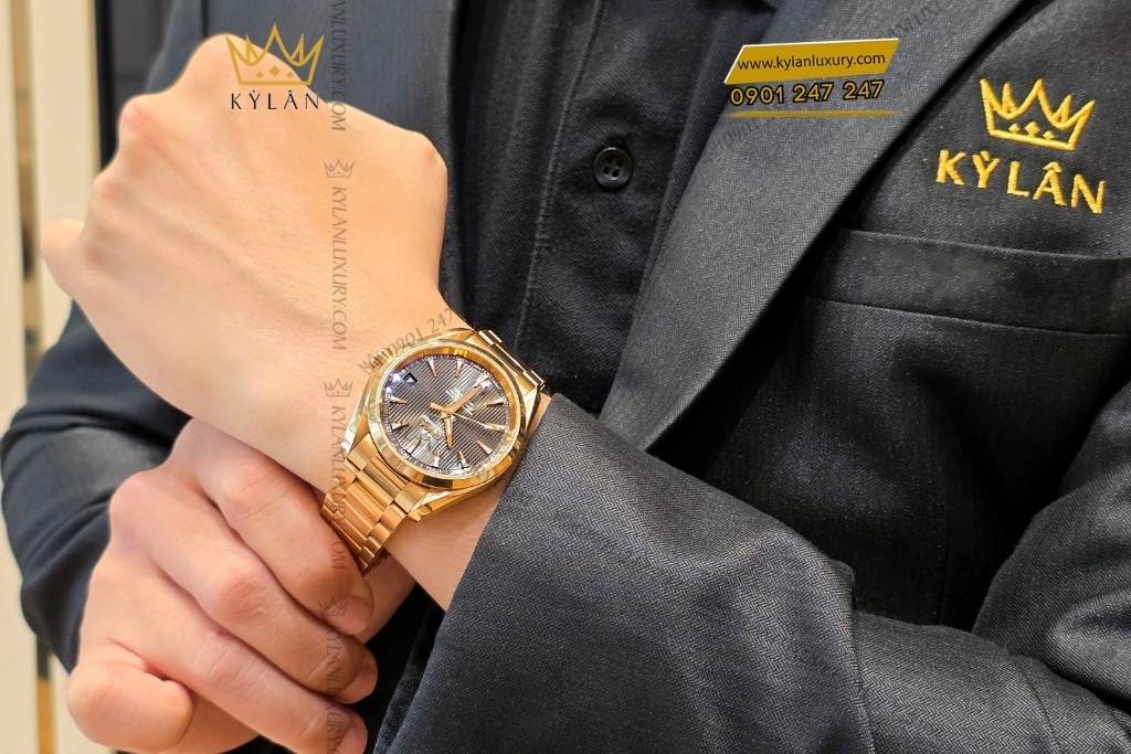 Kỳ Lân Luxury omega seamaster aqua terra vang hong mat so xam 4 Đồng hồ Omega Seamaster Aqua Terra vàng hồng mặt số xám 38.5mm