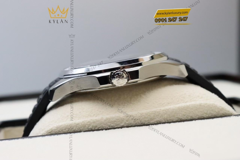 Kỳ Lân Luxury patek philippe aquanaut luce 5267 200a 001 13 Đồng hồ Patek Philippe Aquanaut Luce mặt đen vành kim 5267/200A-001