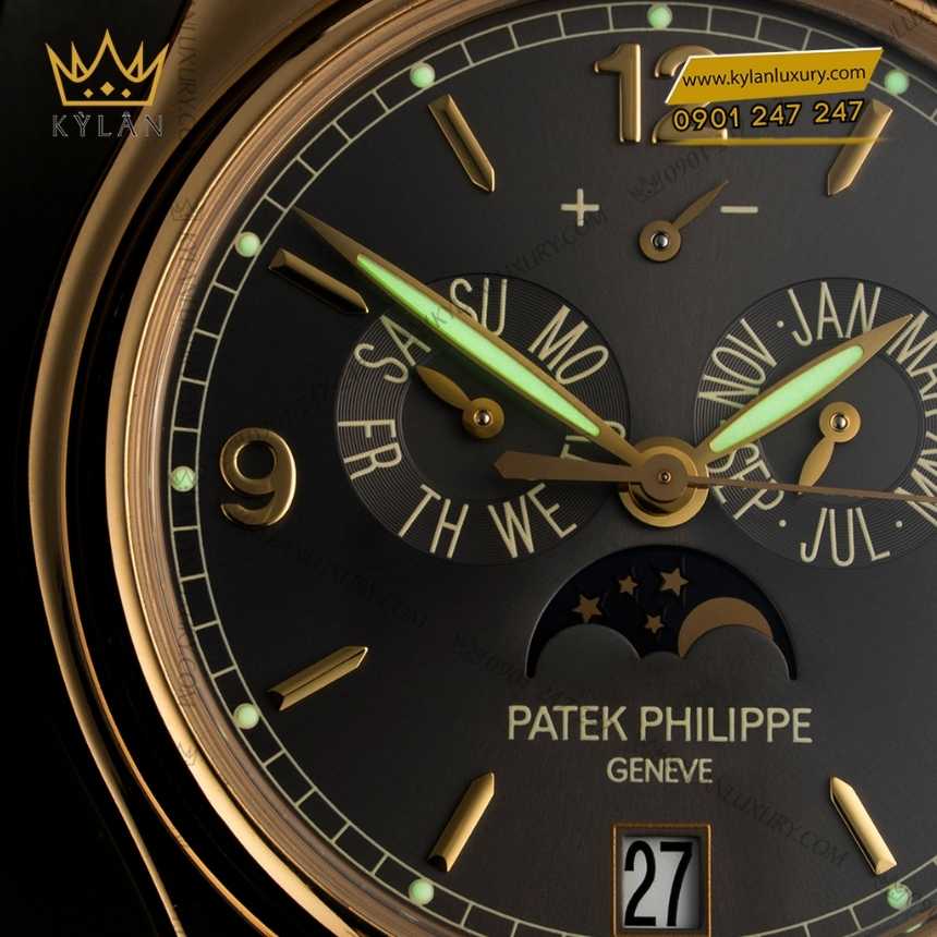 Kỳ Lân Luxury patek philippe complications 5146j 010 5 Đồng hồ Patek Philippe Complications mặt số xám 5146J-010