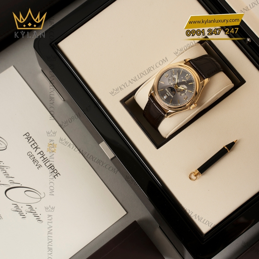 Kỳ Lân Luxury patek philippe complications 5146j 010 6 Đồng hồ Patek Philippe Complications mặt số xám 5146J-010