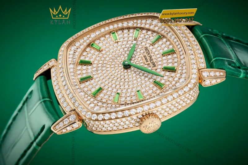 Đồng hồ Patek Philippe Gondolo cọc đá xanh tsavorite 7043/250R-001