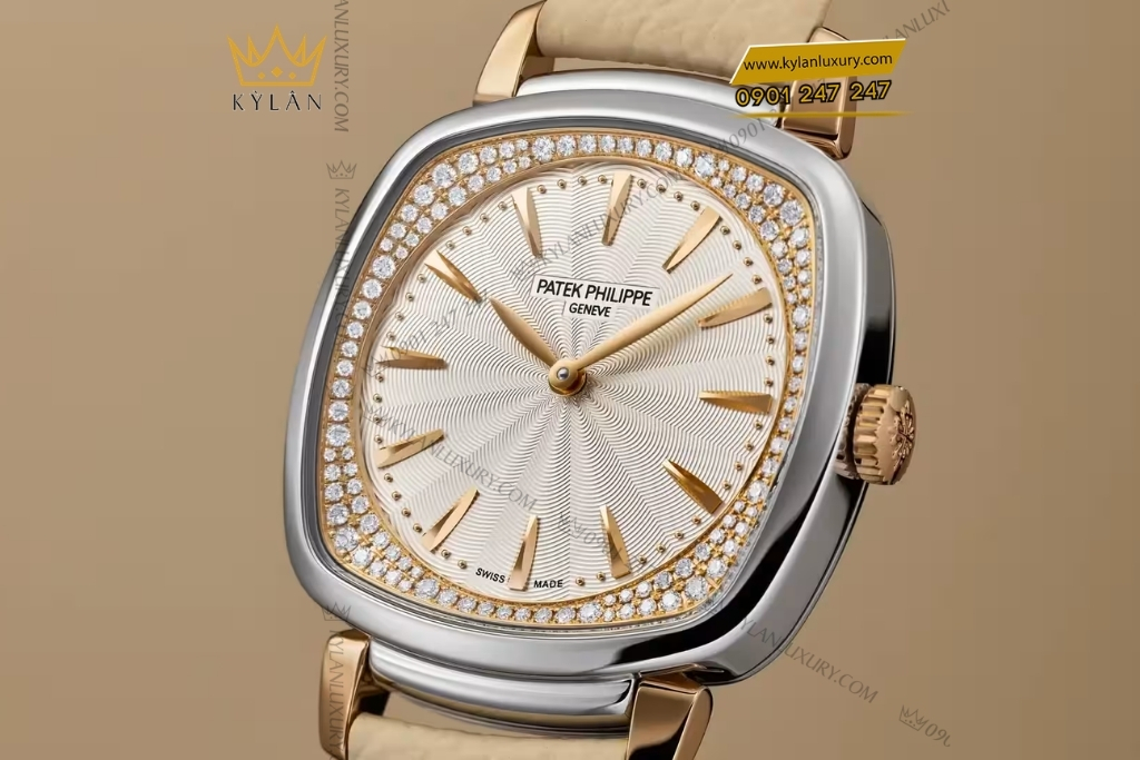 Kỳ Lân Luxury patek philippe gondolo mat so bac 7043gr 001 7 Đồng hồ Patek Philippe Gondolo mặt số bạc 7043GR-001