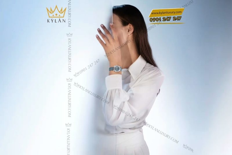 Đồng hồ Patek Philippe Gondolo mặt xanh xám kim cương 7043G-001