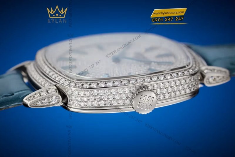 Đồng hồ Patek Philippe Gondolo kim cương và topaz xanh 7043/250G-001