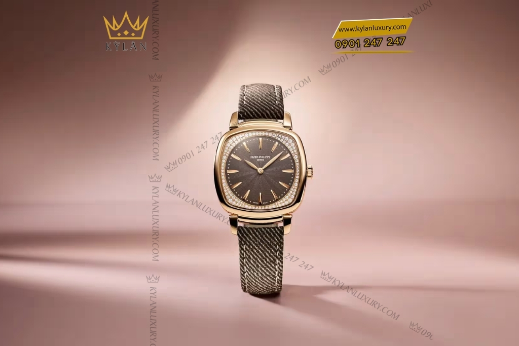 Kỳ Lân Luxury patek philippe gondolo vang hong mat so nau 7043r 001 4 Đồng hồ Patek Philippe Gondolo vàng hồng mặt số nâu 7043R-001