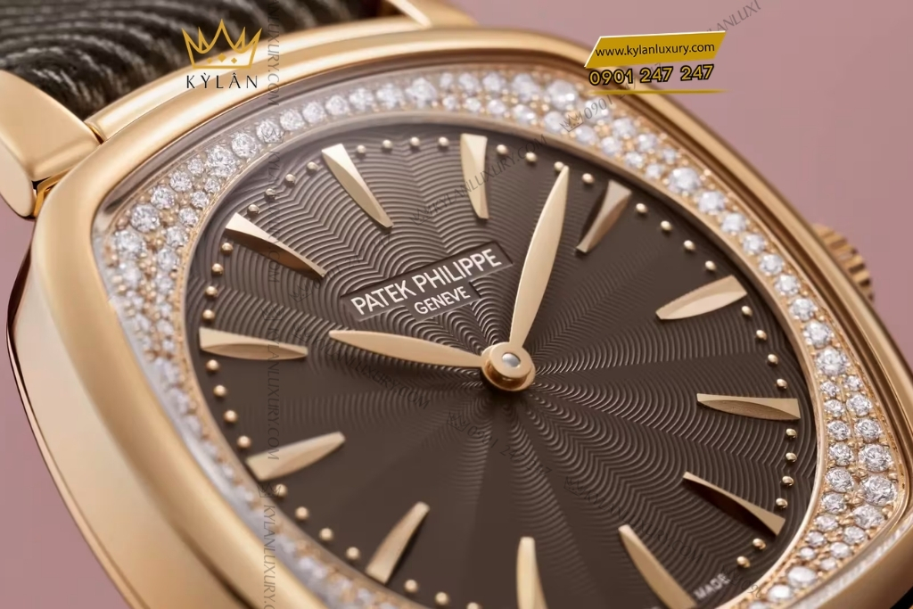 Kỳ Lân Luxury patek philippe gondolo vang hong mat so nau 7043r 001 9 Đồng hồ Patek Philippe Gondolo vàng hồng mặt số nâu 7043R-001