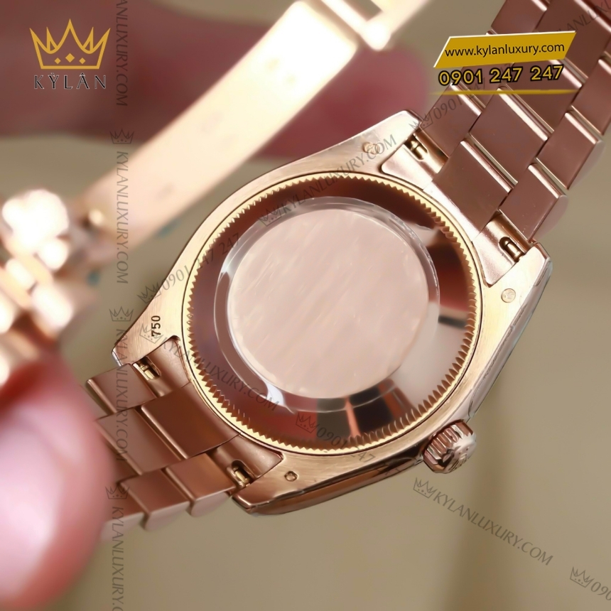 Kỳ Lân Luxury rolex datejust 31 vi tinh hong 178275f 0002 4 Đồng hồ Rolex Datejust 31 vi tính hồng 178275F-0002