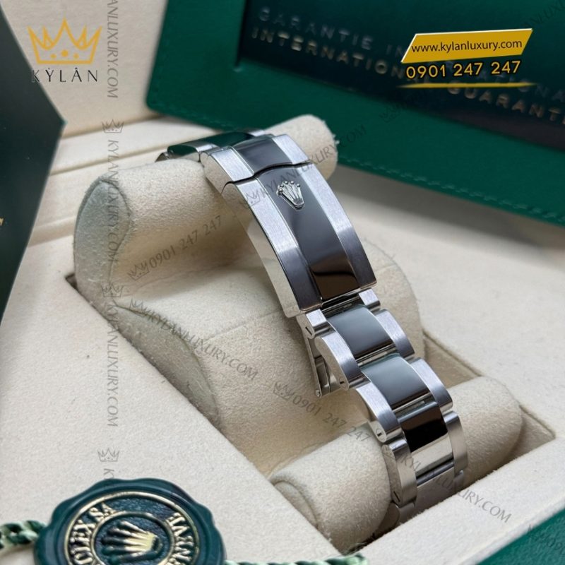 Đồng hồ Rolex Datejust 36 mặt bạc La Mã kim cương 126284RBR-0060