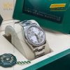Đồng hồ Rolex Datejust 36 mặt bạc La Mã kim cương 126284RBR-0060