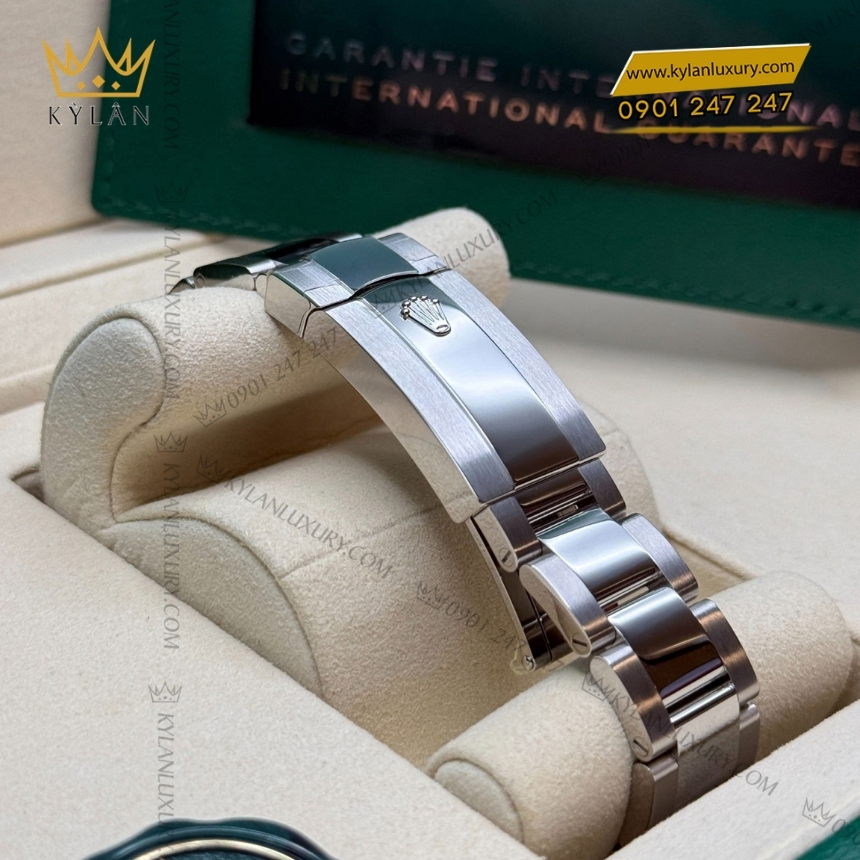 Kỳ Lân Luxury rolex datejust 36 xah duong day oyster 126284rbr 0010 5 Đồng hồ Rolex Datejust 36 mặt xanh dương dây oyster 126284RBR-0010