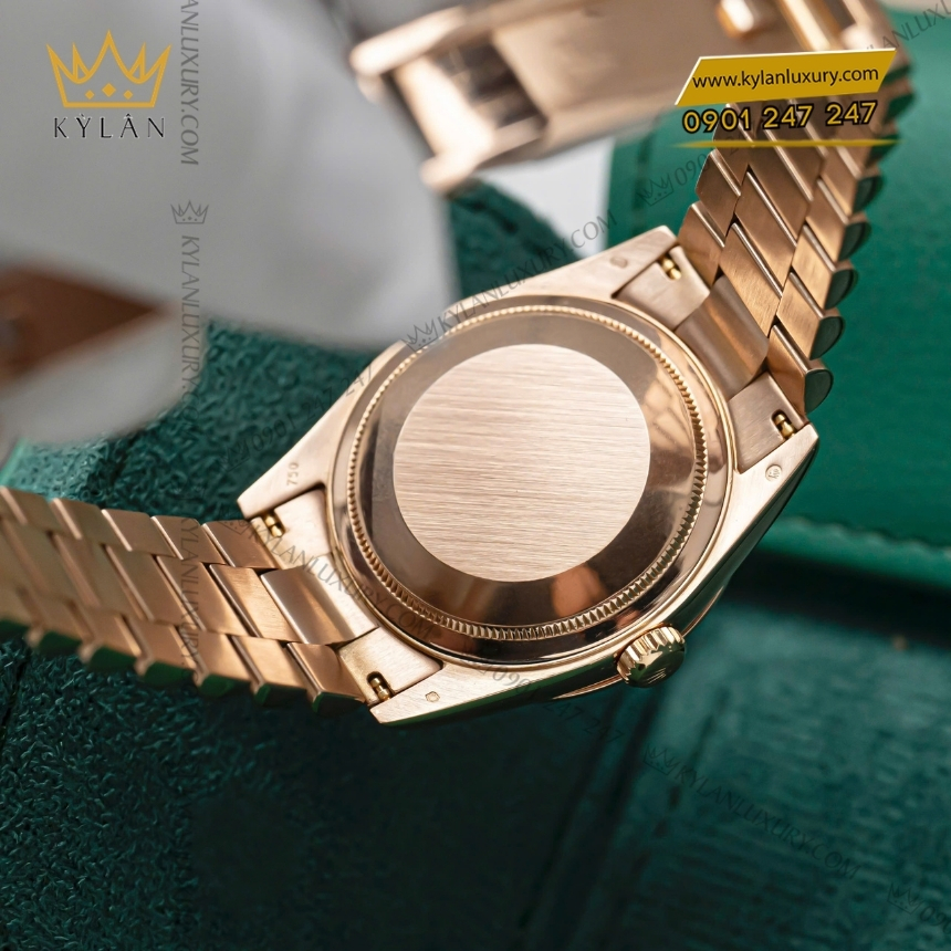 Kỳ Lân Luxury rolex day date 36 mat so thien thach 118235 0026 6 Đồng hồ Rolex Day Date 36 mặt số thiên thạch 118235-0026