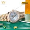 Đồng hồ Rolex Day Date mặt xà cừ vành kim cương 228345RBR-0026