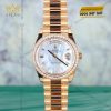 Đồng hồ Rolex Day Date mặt xà cừ vành kim cương 228345RBR-0026