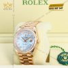 Đồng hồ Rolex Day Date mặt xà cừ vành kim cương 228345RBR-0026