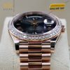 Đồng hồ Rolex Day Date 40 mặt xám ombre vành kim 228345RBR-0025