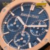 Đồng hồ Royal Oak Chronograph xanh đêm bản dây da 26240OR