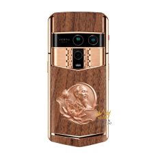 Điện thoại Vertu Agent Q custom vàng hồng - Bác Hồ và hoa sen