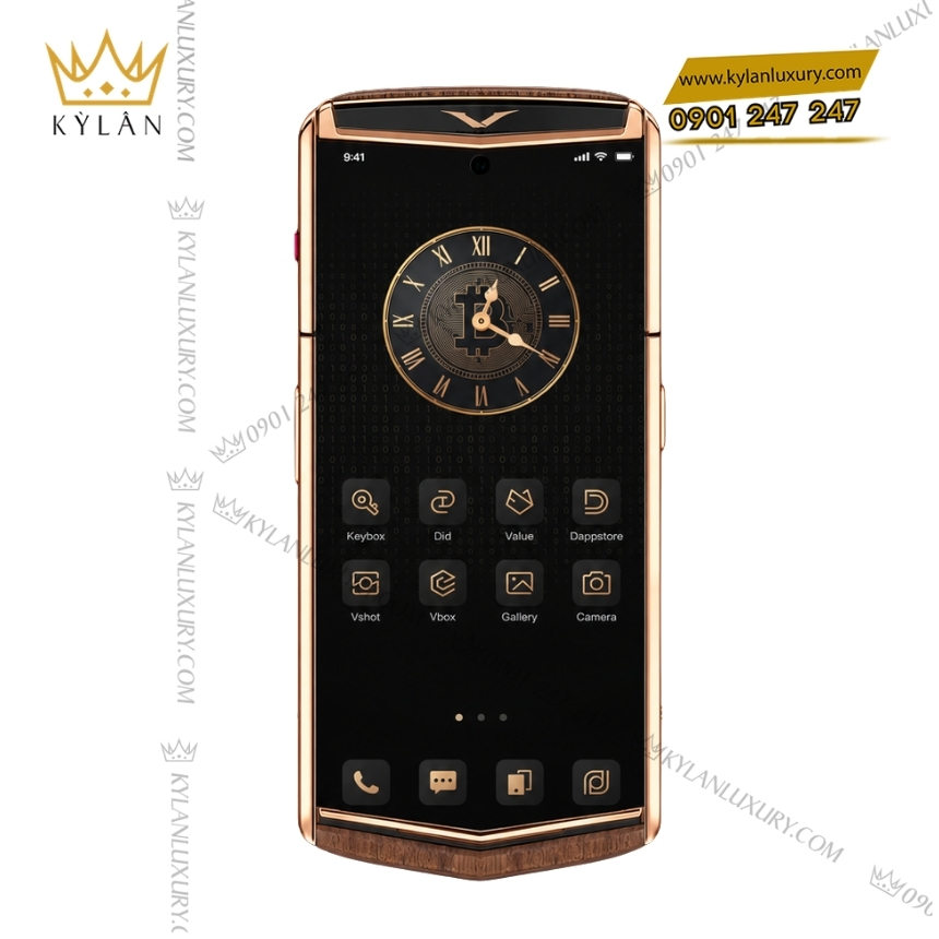 Điện thoại Vertu Agent Q custom vàng hồng - Bác Hồ và hoa sen 5 Kỳ Lân Luxury vertu agent q custom vang hong khac bac ho hoa sen 3 Điện thoại Vertu Agent Q custom vàng hồng - Bác Hồ và hoa sen