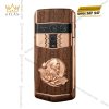 Điện thoại Vertu Agent Q custom vàng hồng - Bác Hồ và hoa sen