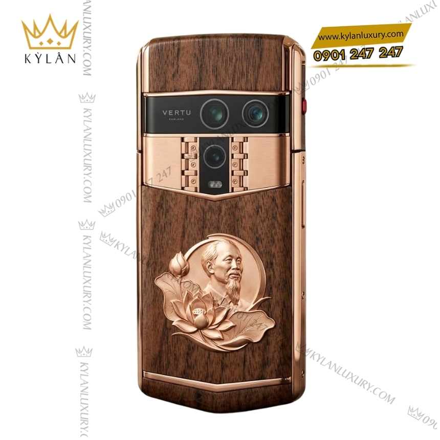 Điện thoại Vertu Agent Q custom vàng hồng - Bác Hồ và hoa sen 4 Kỳ Lân Luxury vertu agent q custom vang hong khac bac ho hoa sen 4 Điện thoại Vertu Agent Q custom vàng hồng - Bác Hồ và hoa sen