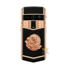 Vertu Agent Q custom vàng hồng kim cương – Bác Hồ và hoa sen