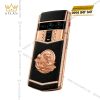Vertu Agent Q custom vàng hồng kim cương – Bác Hồ và hoa sen