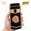 Vertu Agent Q custom vàng hồng kim cương – Bác Hồ và hoa sen